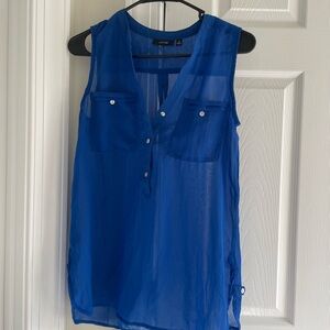 Apt. 9 Royal Blue Sleeveless Blouse